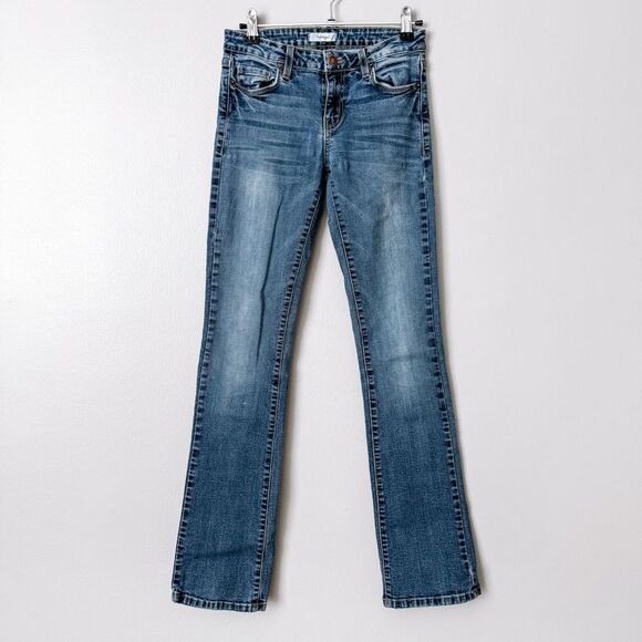 TheMogan Straight Leg Light Wash Denim Jeans Size 3 - Picture 2 of 8